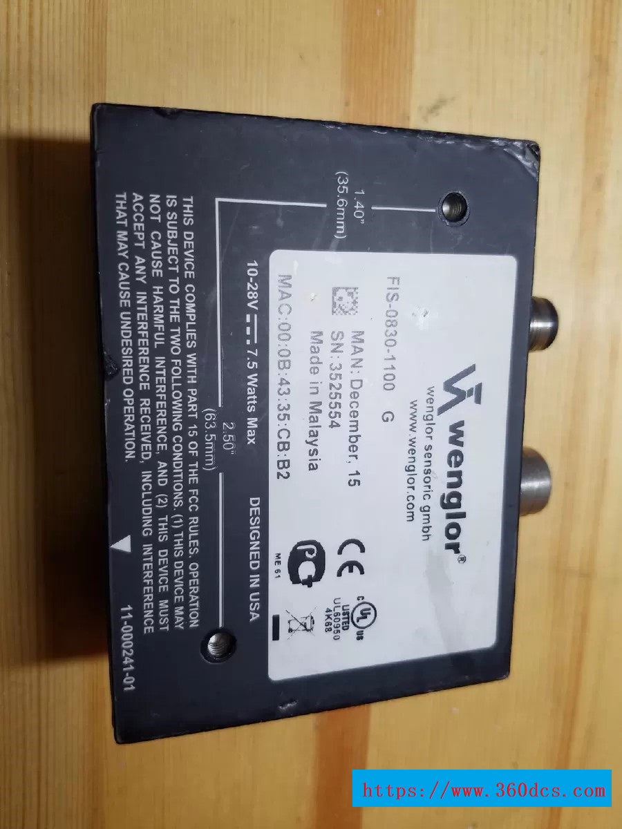1PC FOR WENGLOR  fis-0830-1100 used mx4