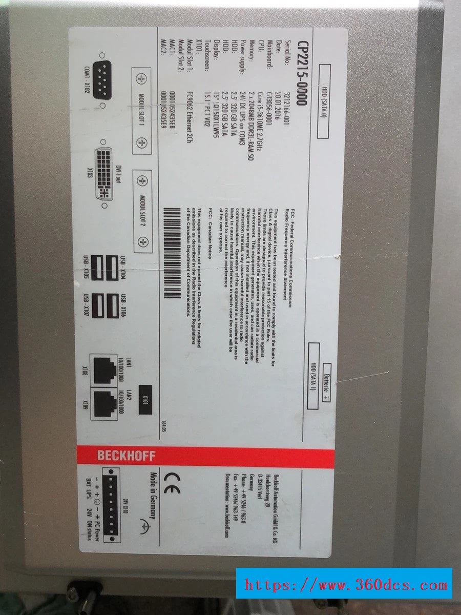 BECKHOFF CP2215-0000 usado CP2215 0000