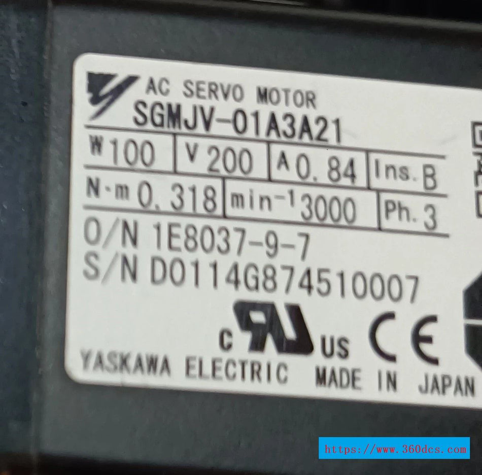 安川 sgmjv-01a3a21 二手 sgmjv01a3a21