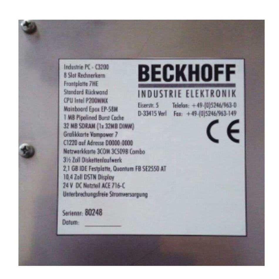 BECKHOFF PC-C3200 工业电脑