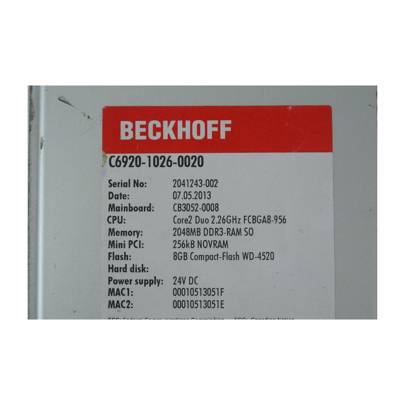 BECKHOFF C6920-1026-0020 Servo Drive