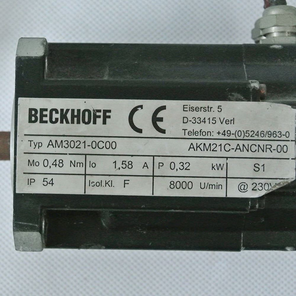 Beckhoff AM3021-0C00 伺服电机
