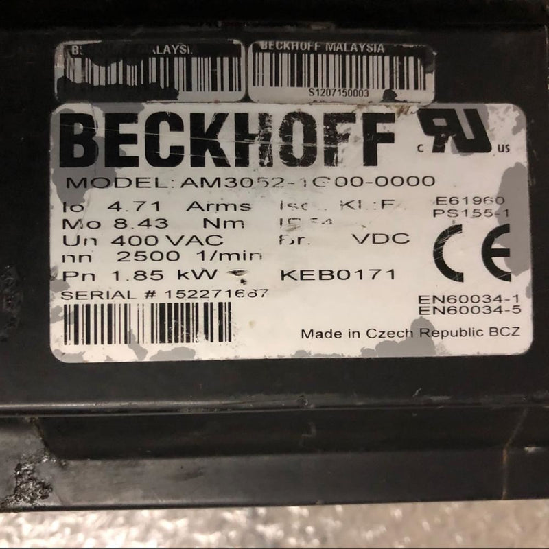 Beckhoff AX2006-AXS60601-520 Servo Drive & AM3502-1G00-0000 Servo Motor