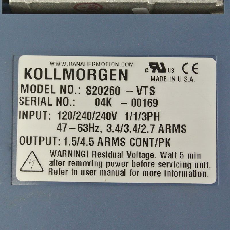 Kollmorgen S20260-VTS Servo Drive