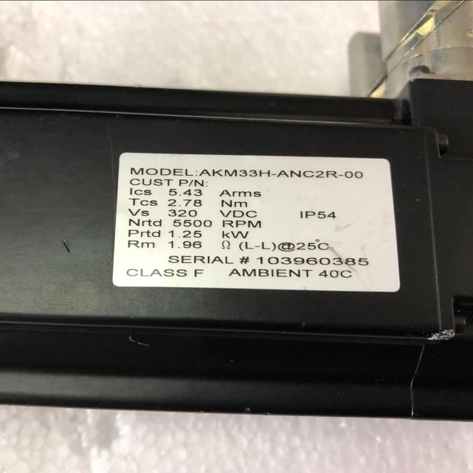 Kollmorgen AKM33H-ANC2R-00 Servo Motor
