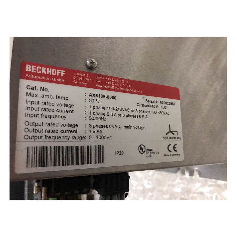 Servo Drive BECKHOFF AX5106-0000
