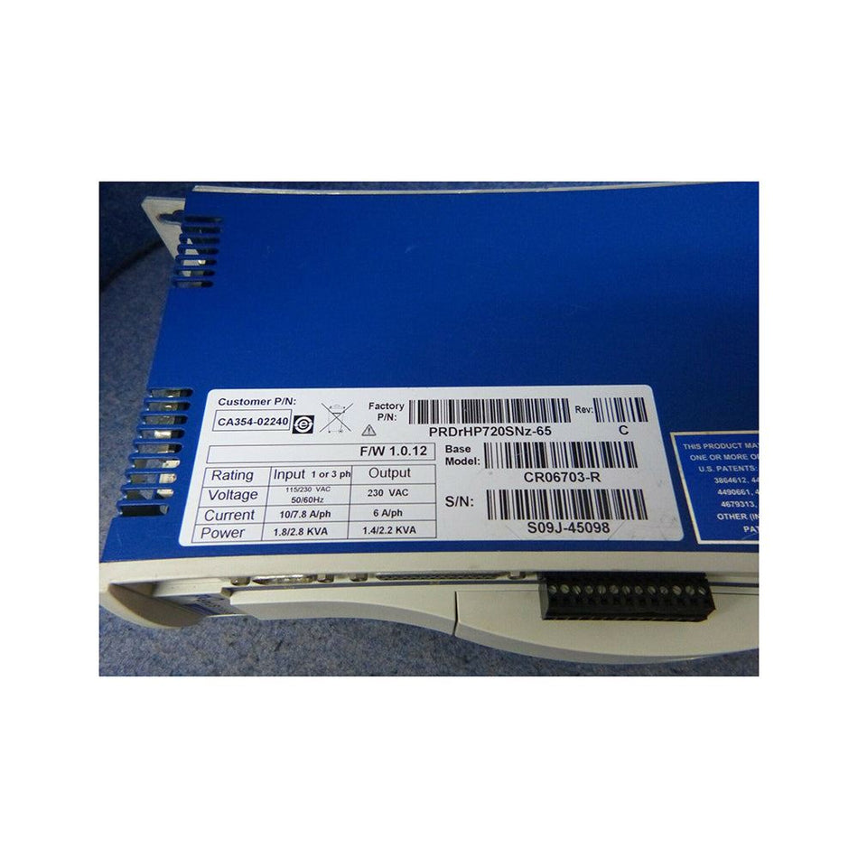 KOLLMORGEN SERVOSTAR CA354-02240 控制器 CR06703-R
