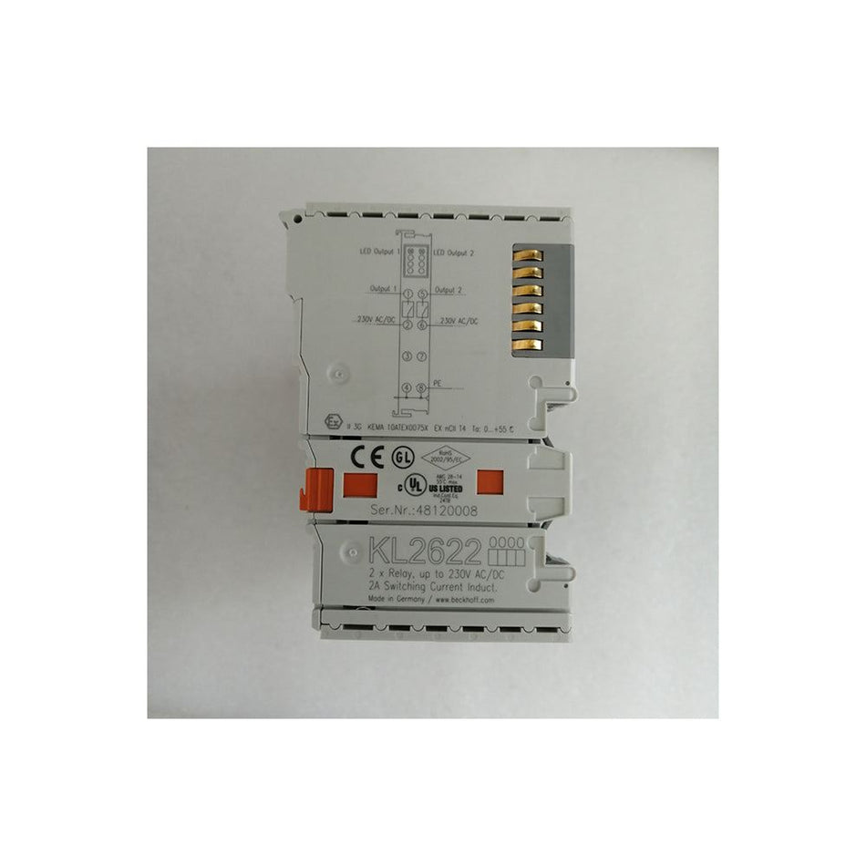 Tomada de saída de relé de 2 canais Beckhoff KL2622