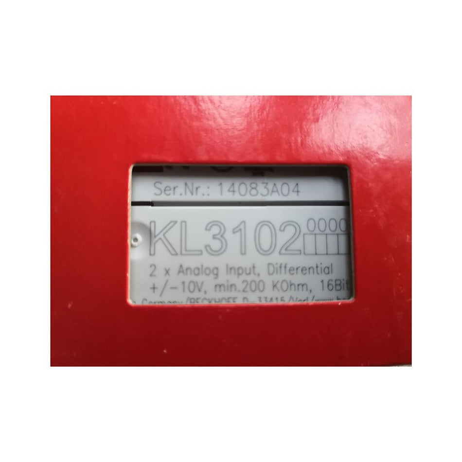 Módulo de entrada analógica de 2 canais BECKHOFF KL3102