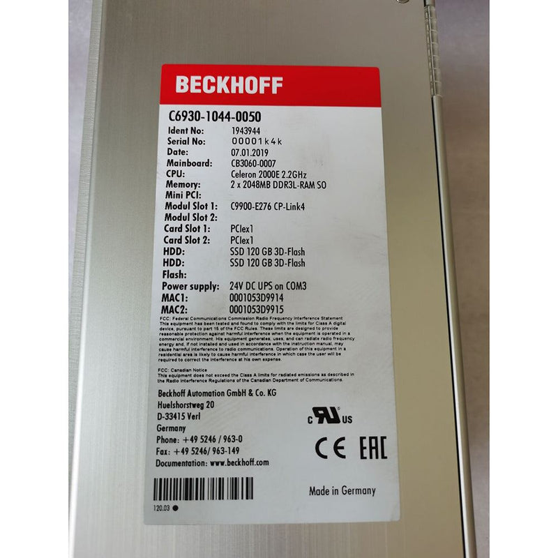 BECKHOFF C6930-1044-0050