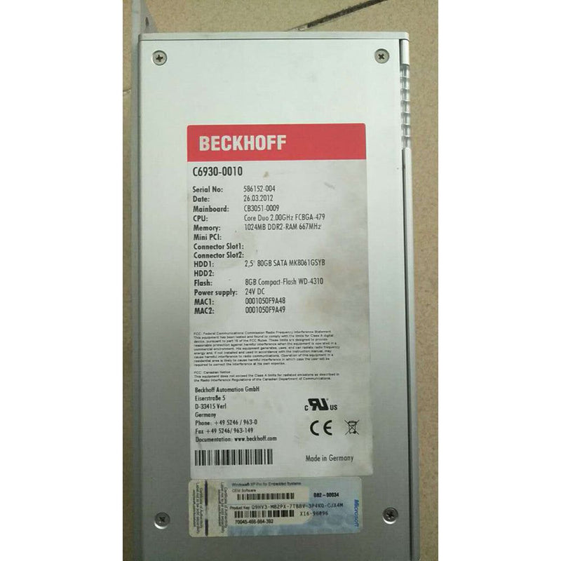 BECKHOFF SERVO DRIVE C6930-0010