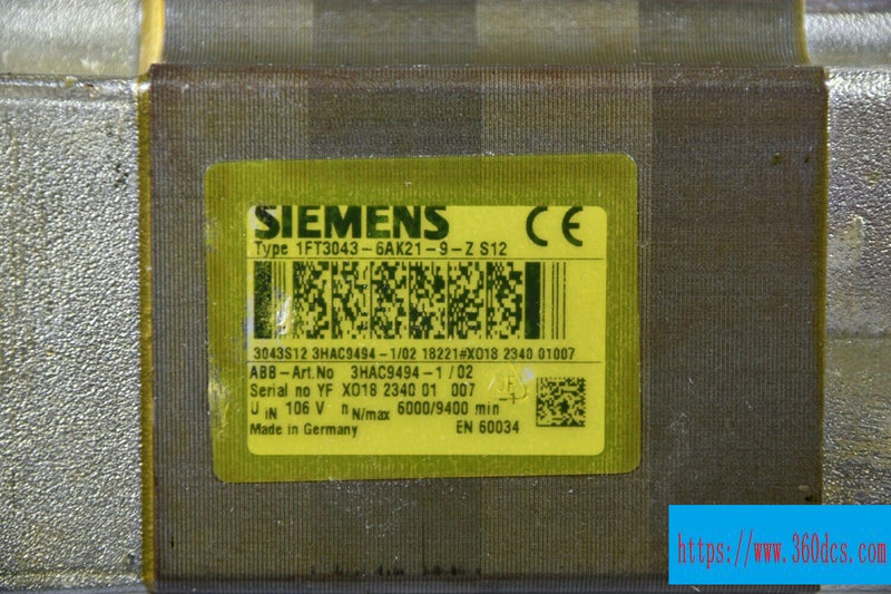 SIEMENS 1FT3043-6AK21-9-Z S12