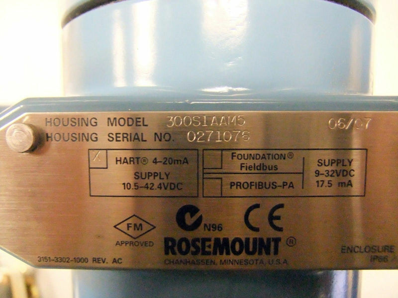 rosemount 300S1AAM5 C305121124-0000