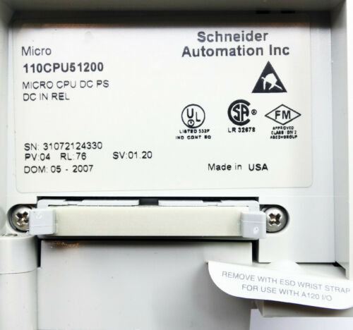 SCHNEIDER 110CPU51200