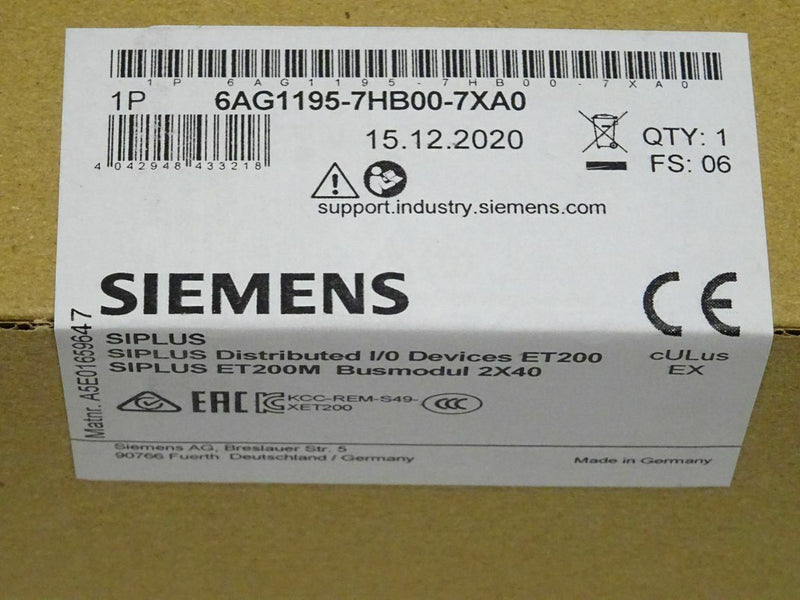 SIEMENS 6AG1195-7HB00-7XA0 NEW