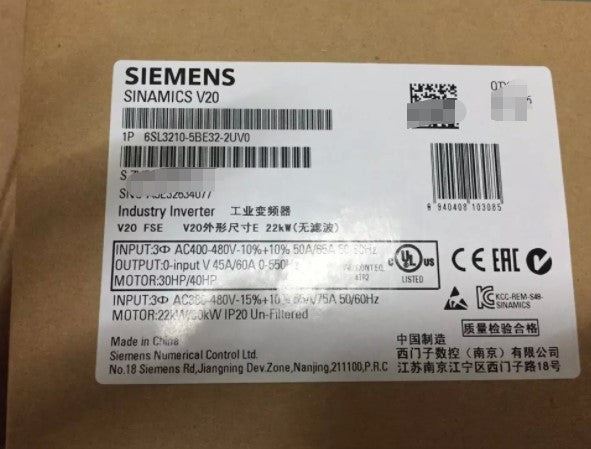 SIEMENS 6sl3210-5be32-2uv0