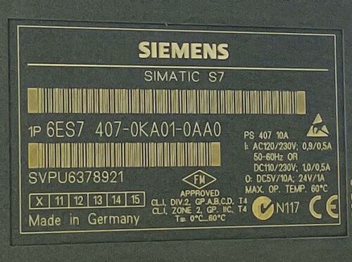 SIEMENS 6ES7407-0KA01-0AA0