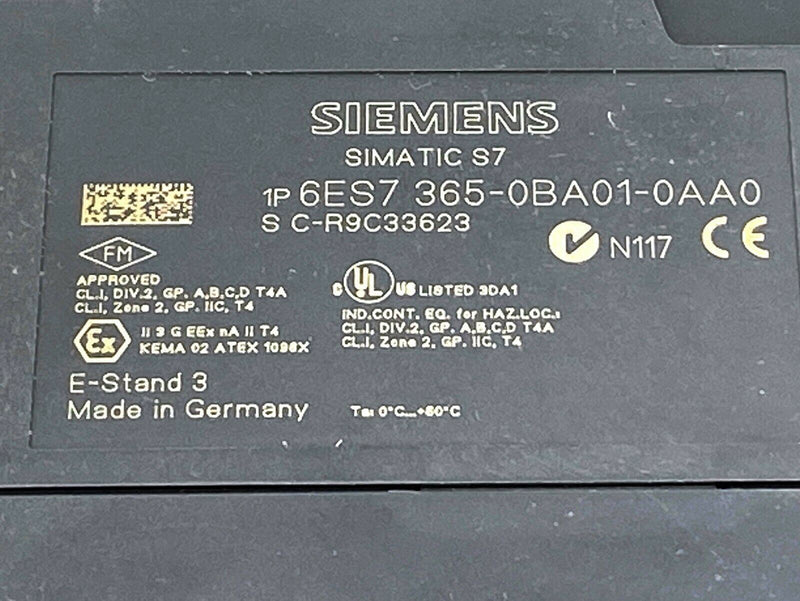 SIEMENS 6ES7365-0BA01-0AA0