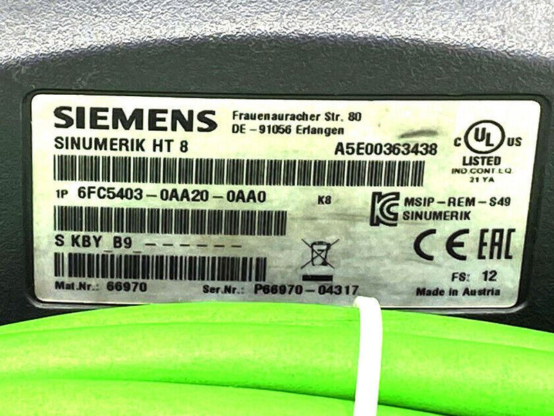 SIEMENS 6FC5403-0AA20-0AA0