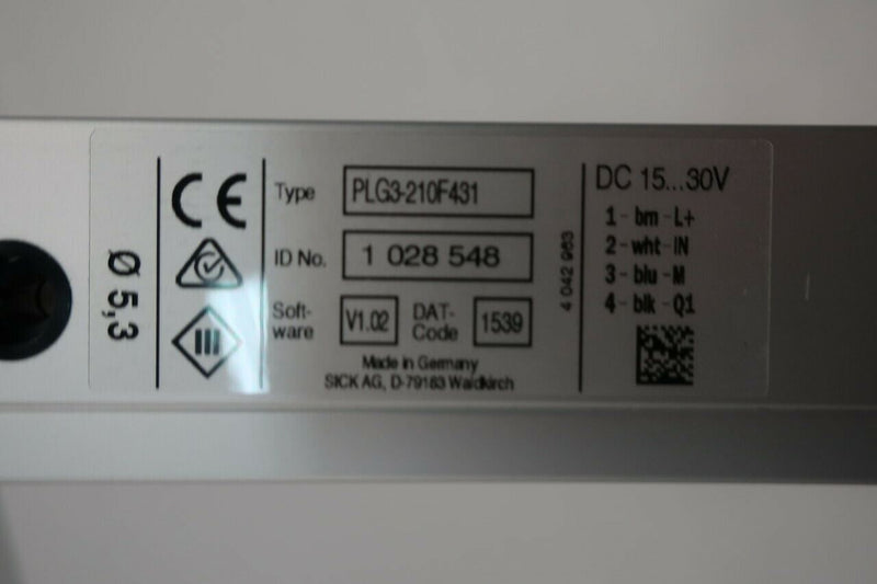 sick plg3-210f431 15-30v-dc