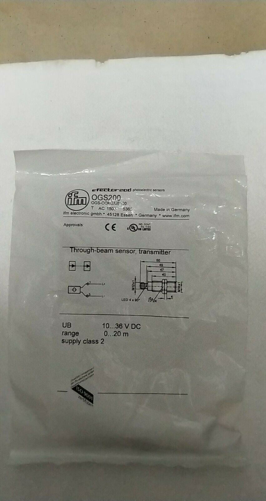 IFM OGS200 全新