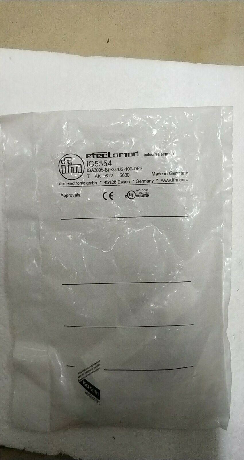 IFM IG5554 新品