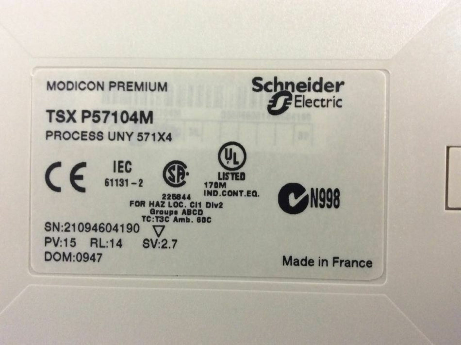 施耐德 tsxp57104m