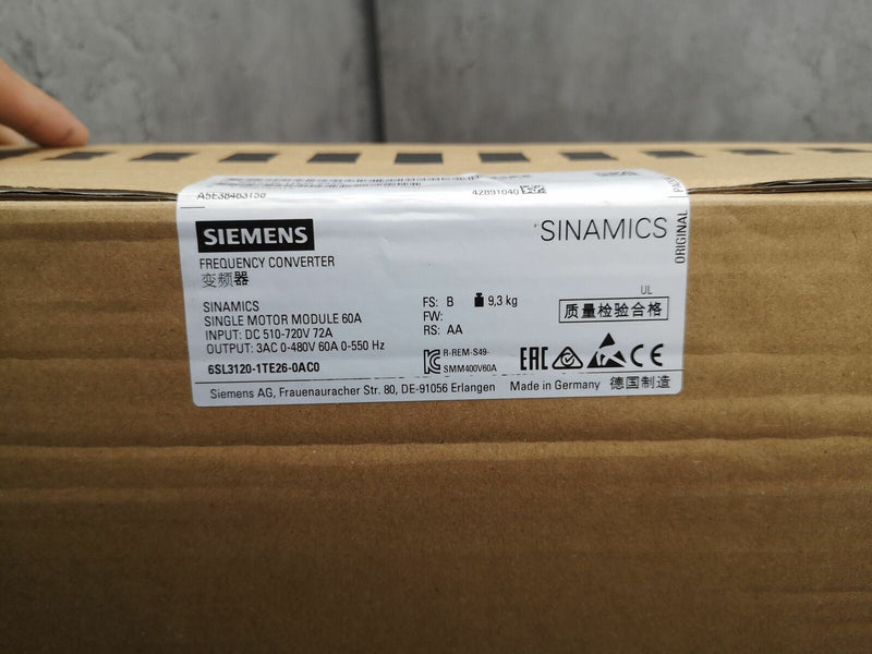 SIEMENS 6SL3120-1TE26-0AC0