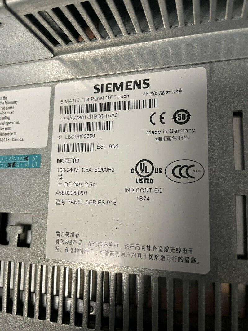 SIEMENS 6AV7861-3TB00-1AA0