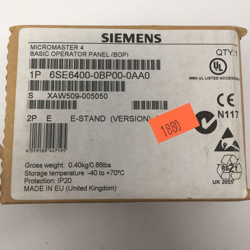 SIEMENS 6SE6400-0PB00-0AA0