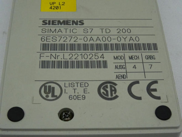 SIEMENS 6es7272-0aa00-0ya0