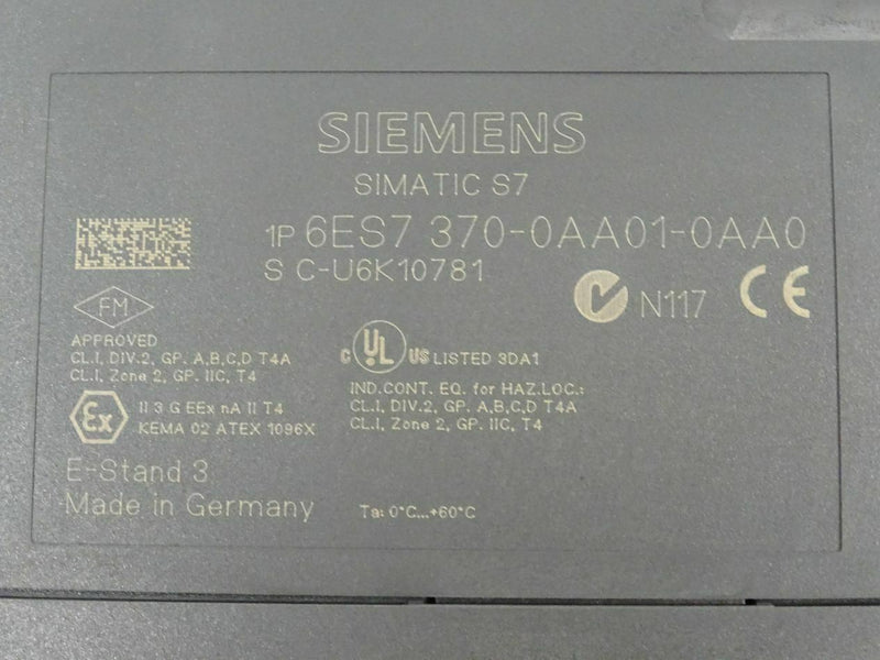 SIEMENS 6ES7370-0AA01-0AA0