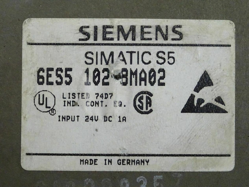 SIEMENS 6ES5102-8MA02