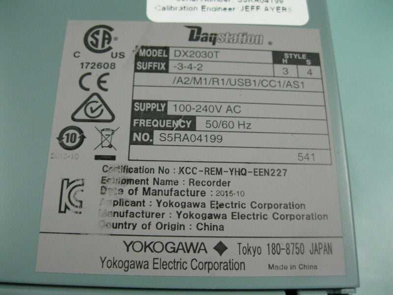 YOKOGAWA dx2000t used