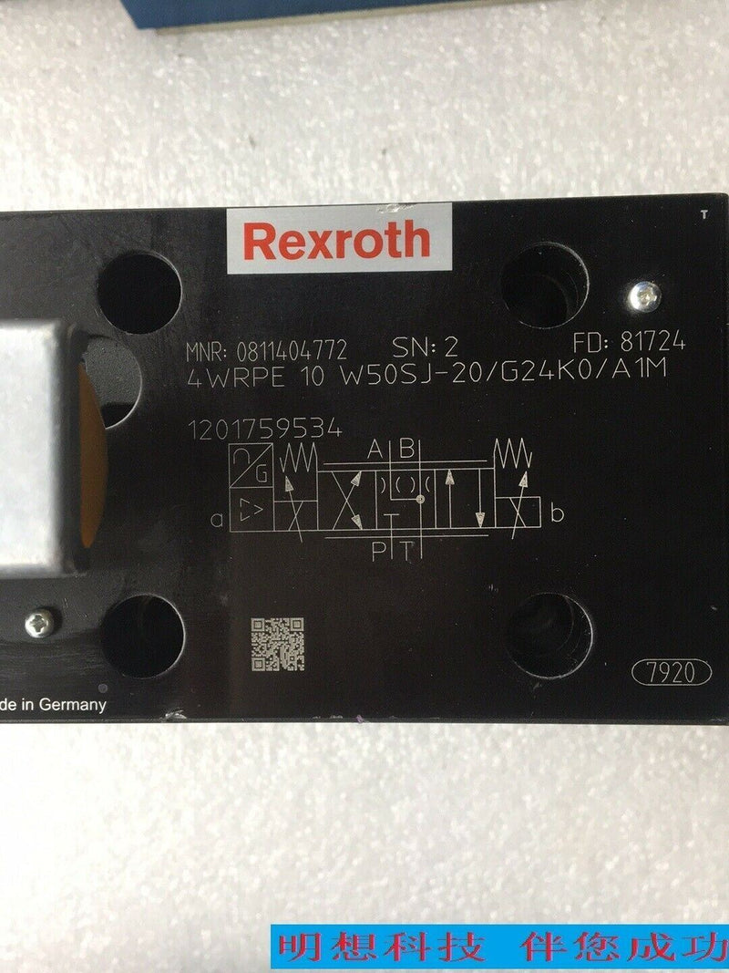 Rexroth 0811404772 4wrpe10w50sj-20/g24k0/aim new