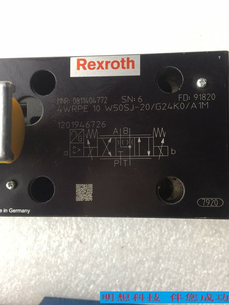 Rexroth 0811404772 4wrpe10w50sj-20/g24k0/aim new