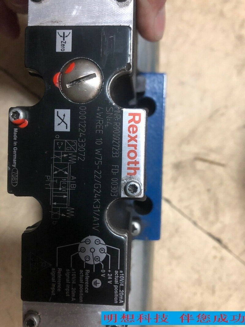 Rexroth r900927233/4 wree 10 w75-22/g24k31/a1v/