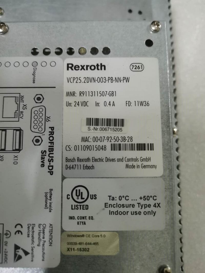 Rexroth VCP25.2DVN-003-PB-NN-PW R911311507-GB1