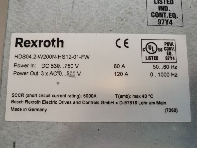 Rexroth HDS04.2-W200N-HS12-01-FW  HDS04.2-W200N