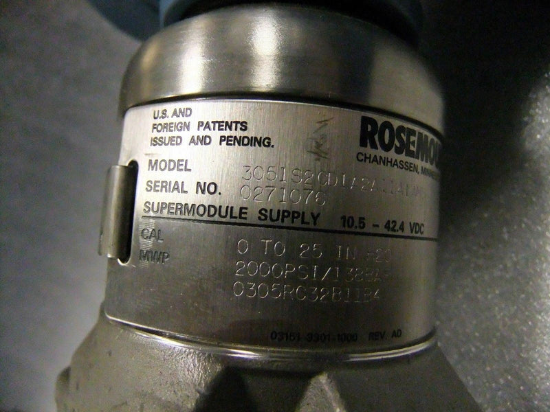 rosemount 300S1AAM5 C305121124-0000 used