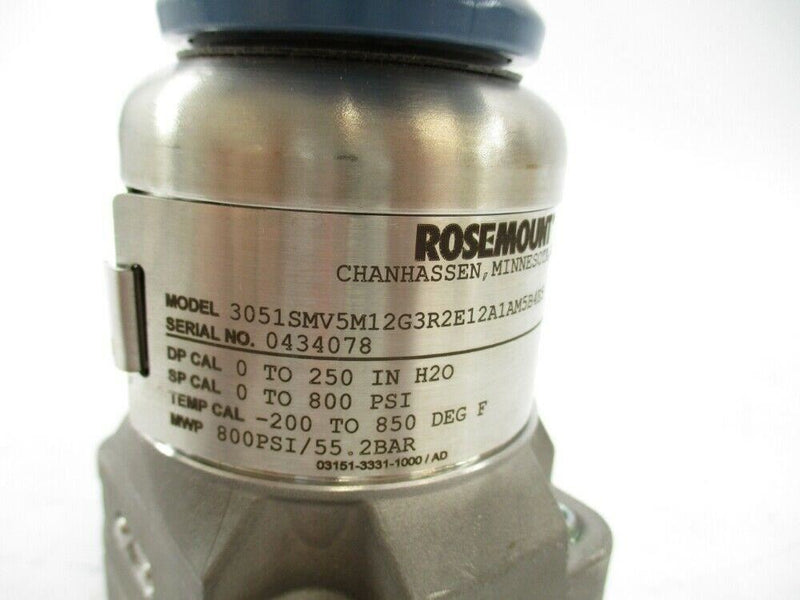 ROSEMOUNT CH100754-3051SMV5M12G3R2E12A1AM5B4 new