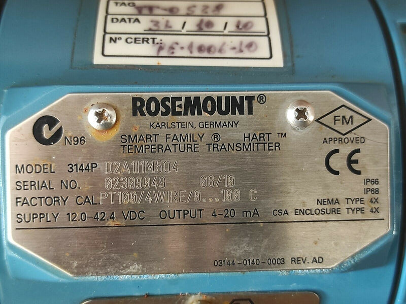 ROSEMOUNT 3144P D2A1I1M5Q4 new