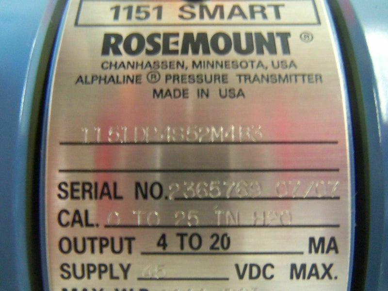 rosemount 1151DP4S52M4B3