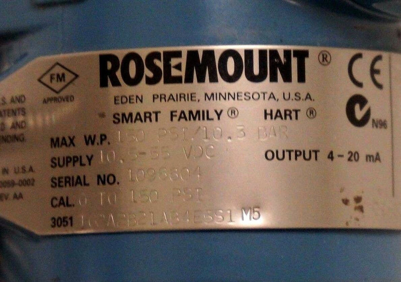 ROSEMOUNT C1903050110052 used