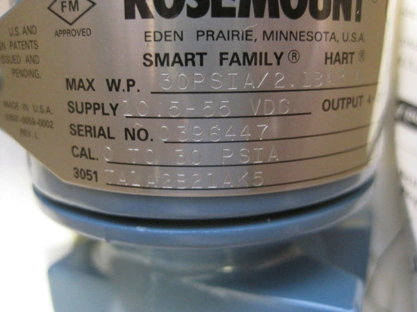 ROSEMOUNT 3051TA1A2B21AK5 new