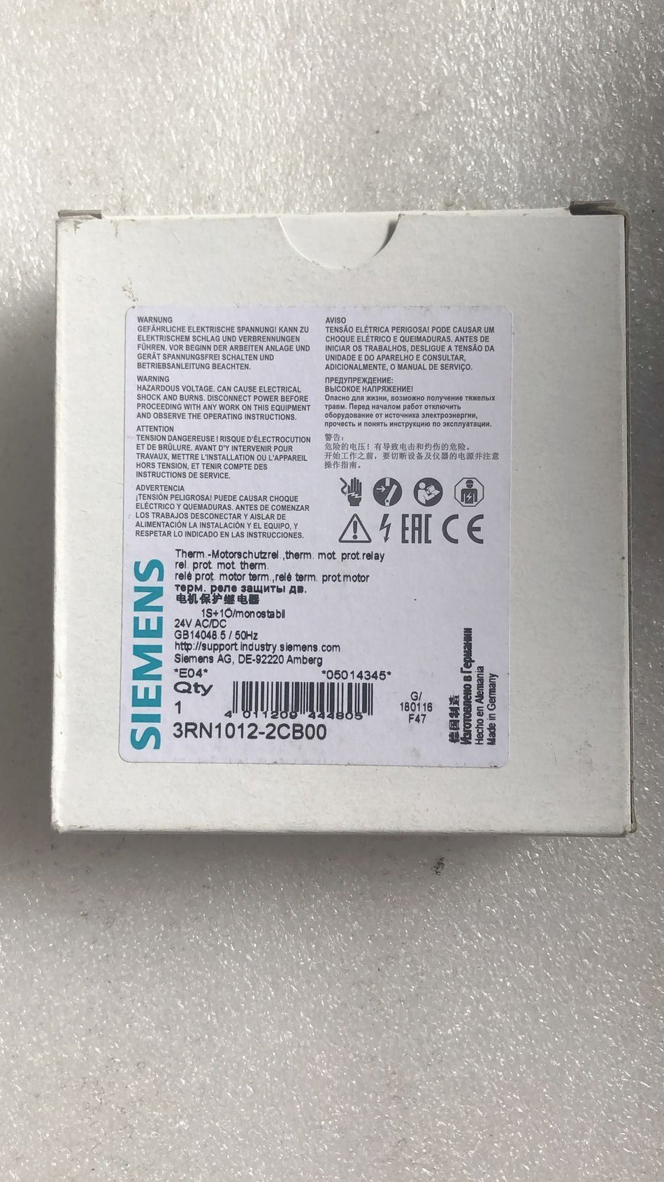 西门子全新 3RN1012-2CB00 