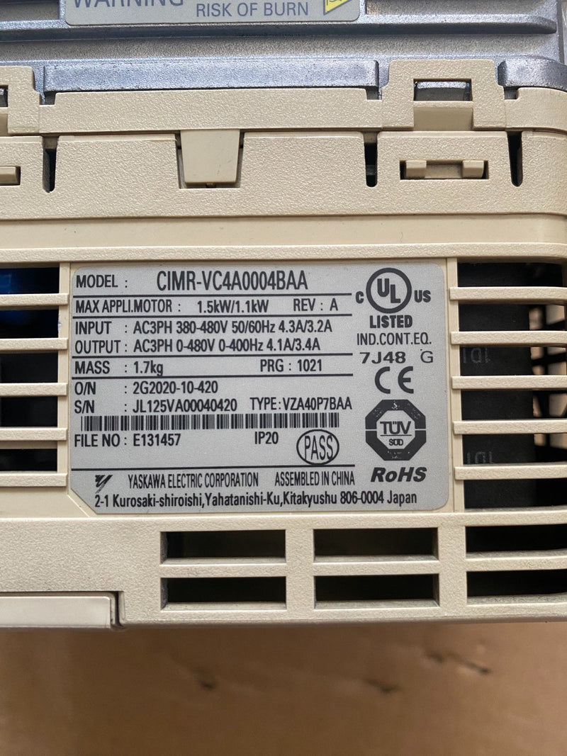 1PCS NEW Yaskawa inverter CIMR-VC4A0004BAA