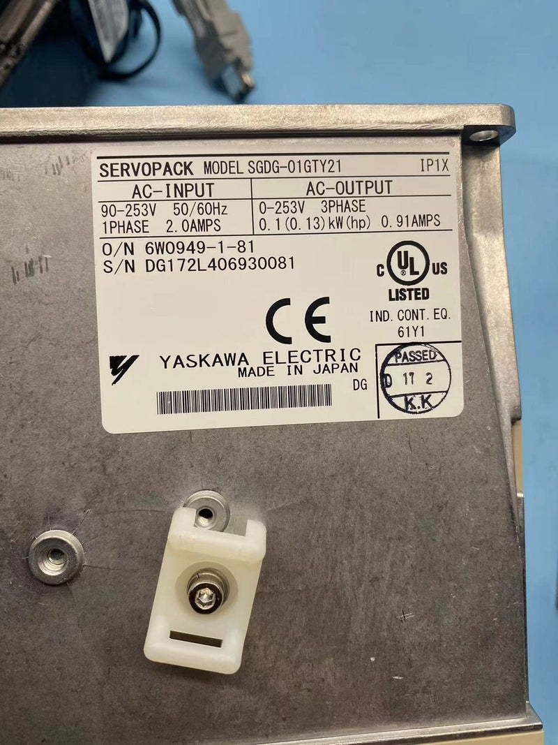 1PCS USED YASKAWA SERVOPACK SGDG-01GTY21