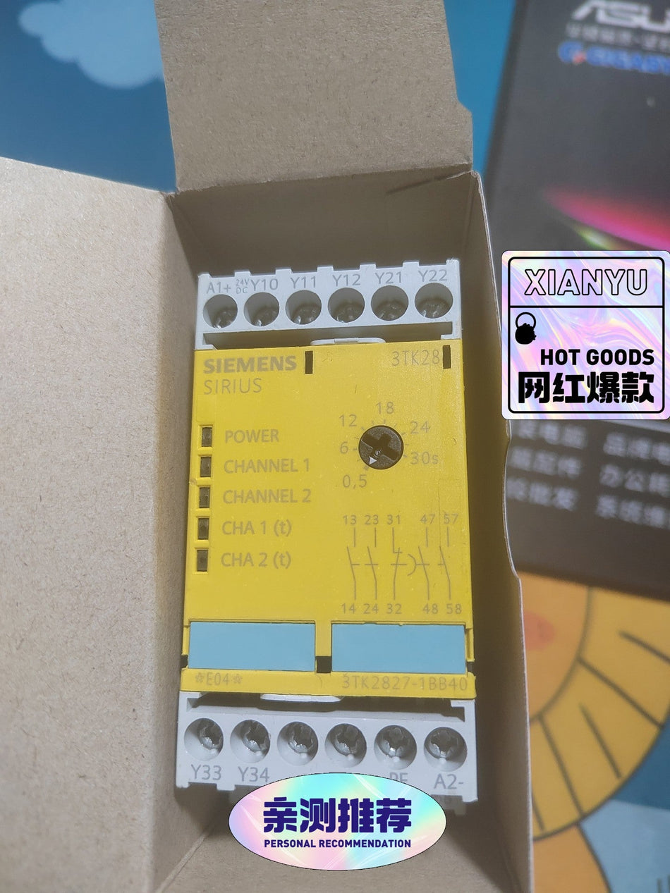 1 件全新盒装西门子安全继电器 3TK2834-1BB40 24VDC 现货库存编号：XR
