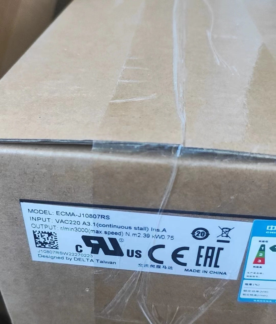 1 件全新台达伺服电机 ECMA-J10807RS 快速发货
